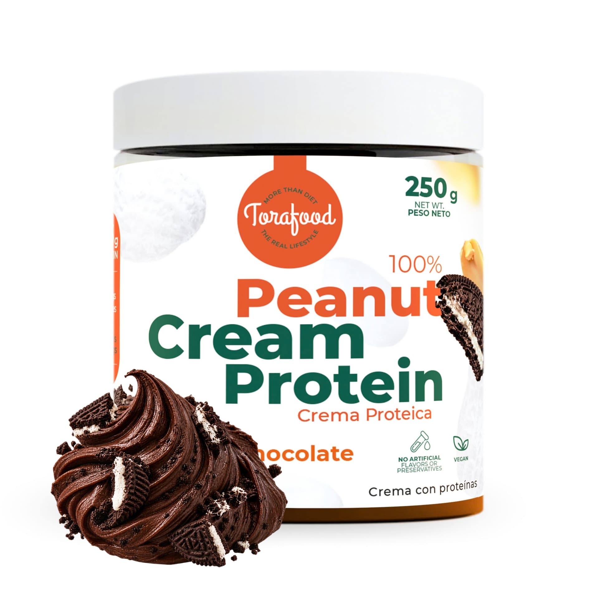 Crema de Cacahuete Sabor Black Cookies 250G