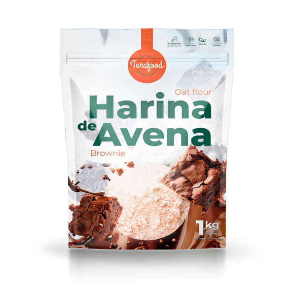 Harina de Avena Sabor Brownie 1KG - Imagen 2