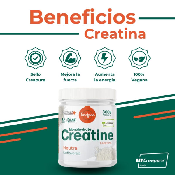 Creatina Creapure Monohidratada Neutra 300g - Imagen 3