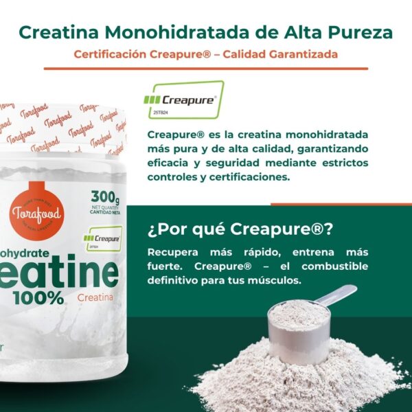 Creatina Creapure Monohidratada Neutra 300g - Imagen 6