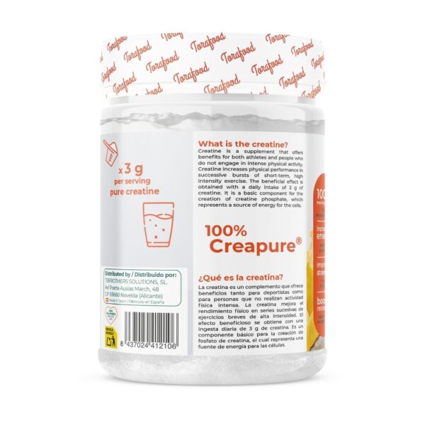 Creatina Creapure Monohidratada Piña Colada 320g - Imagen 3
