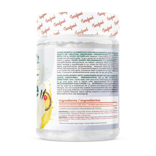 Creatina Creapure Monohidratada Piña Colada 320g - Imagen 4