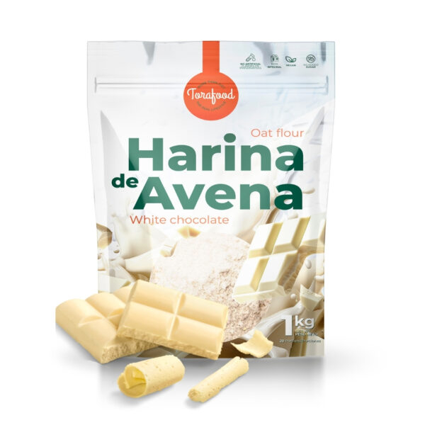 Harina de Avena Sabor Chocolate Blanco 1KG