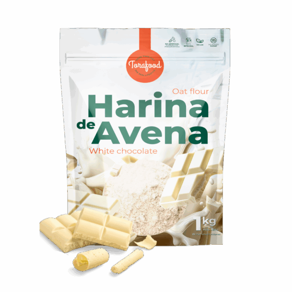 Harina de Avena Sabor Chocolate Blanco 1KG