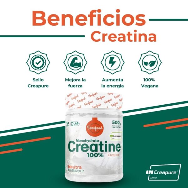 Creatina Creapure Monohidratada Neutra 500G - Imagen 5