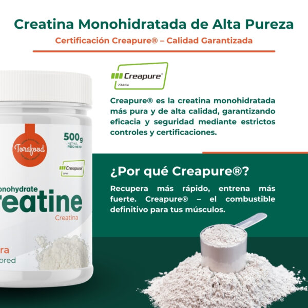 Creatina Creapure Monohidratada Neutra 500G - Imagen 4