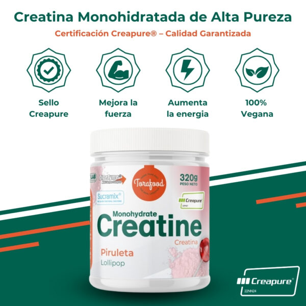 Creatina Creapure Monohidratada Lollipop 320g - Imagen 2