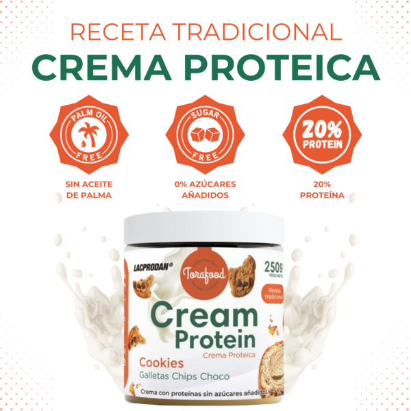 Crema Proteica Cookies Chips 250G - Imagen 3