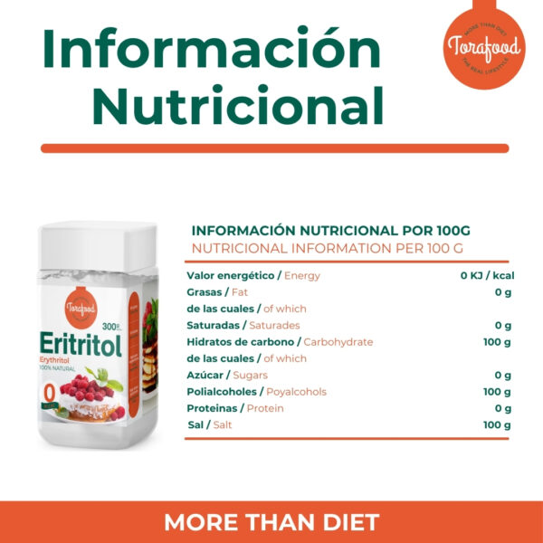Eritritol Edulcorante Natural 300G - Imagen 5