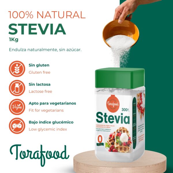 Stevia Edulcorante Natural 300G - Imagen 3