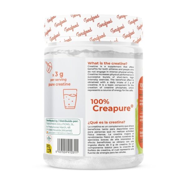 Creatina Creapure Monohidratada Sabor Melon 320G - Imagen 3