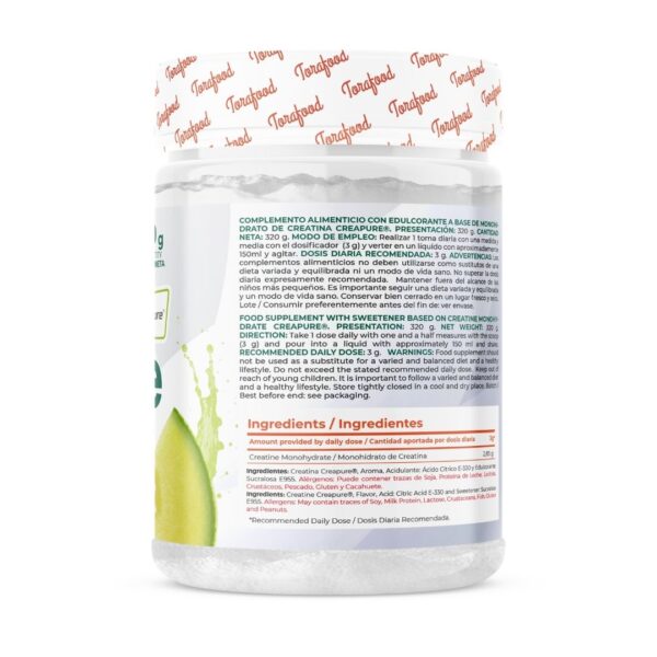 Creatina Creapure Monohidratada Sabor Melon 320G - Imagen 4