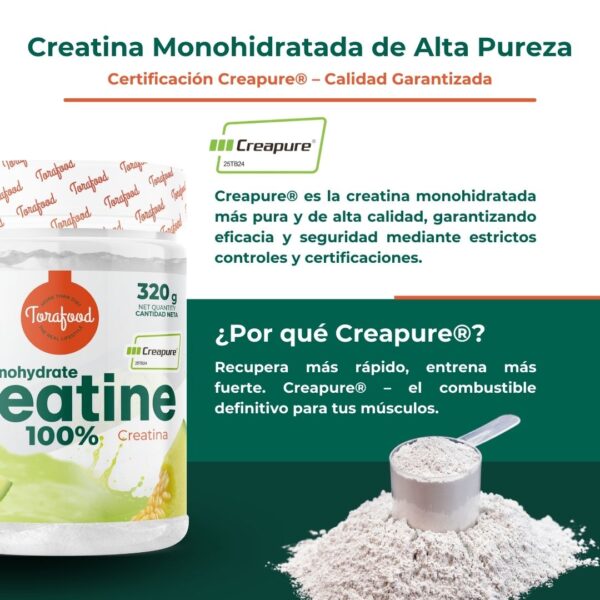 Creatina Creapure Monohidratada Sabor Melon 320G - Imagen 6