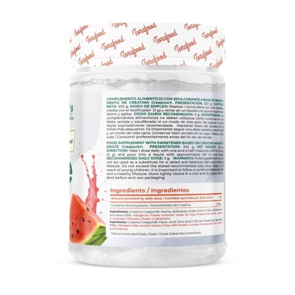 Creatina Creapure Monohidratada Sabor Sandia 320G - Imagen 4