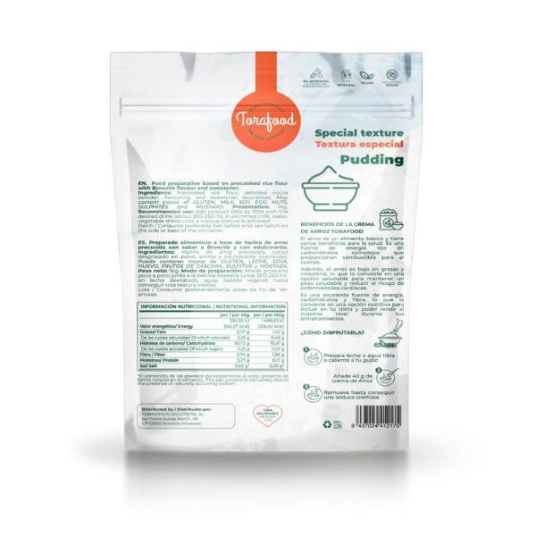 Crema de Arroz Sabor Brownie 1KG - Imagen 3