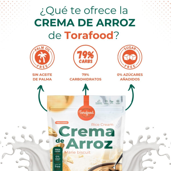 Crema de Arroz Sabor Galleta Maria 1KG - Imagen 5