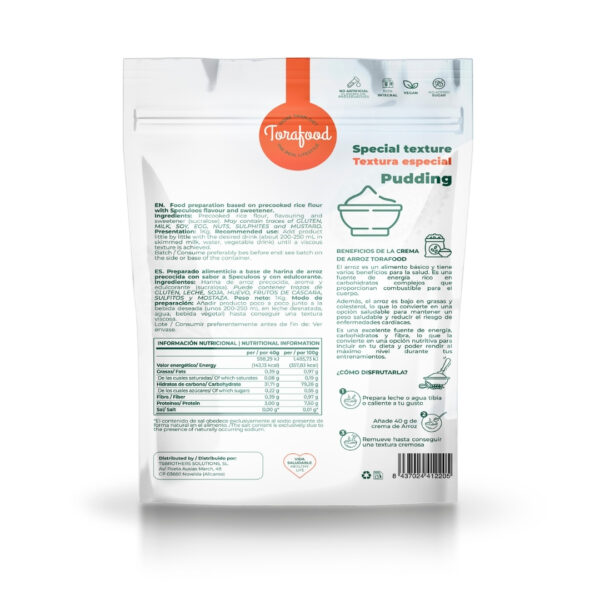Crema de Arroz Sabor Speculoos 1KG - Imagen 3